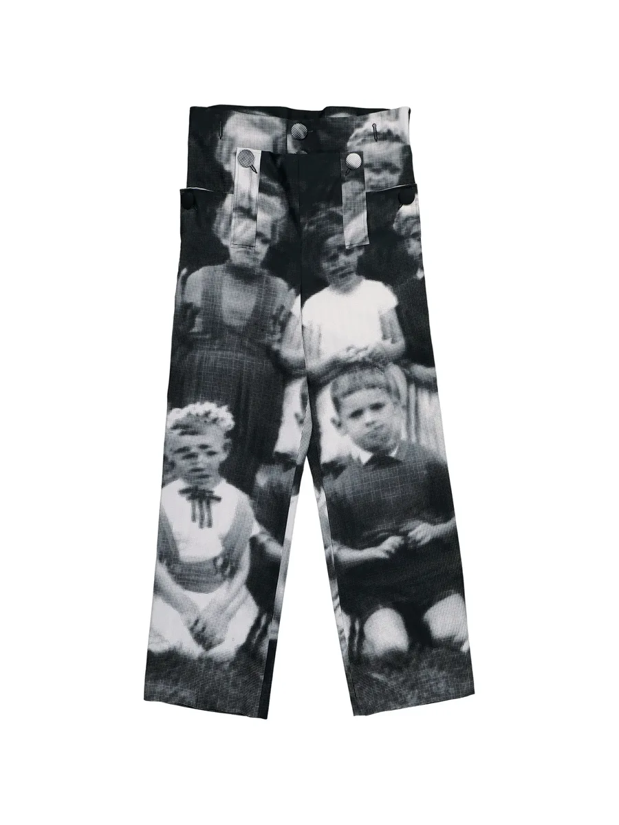 glitch print trousers 1