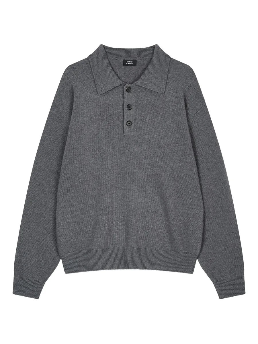 long-sleeve polo shirt 1
