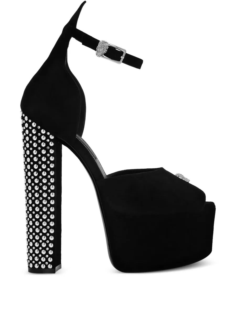 high heel platform sandals studs and strass 2