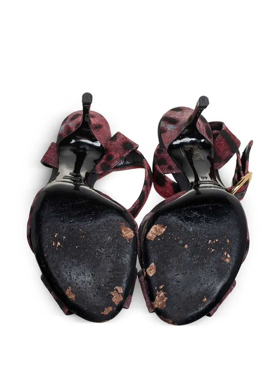 100mm leather sandals 8