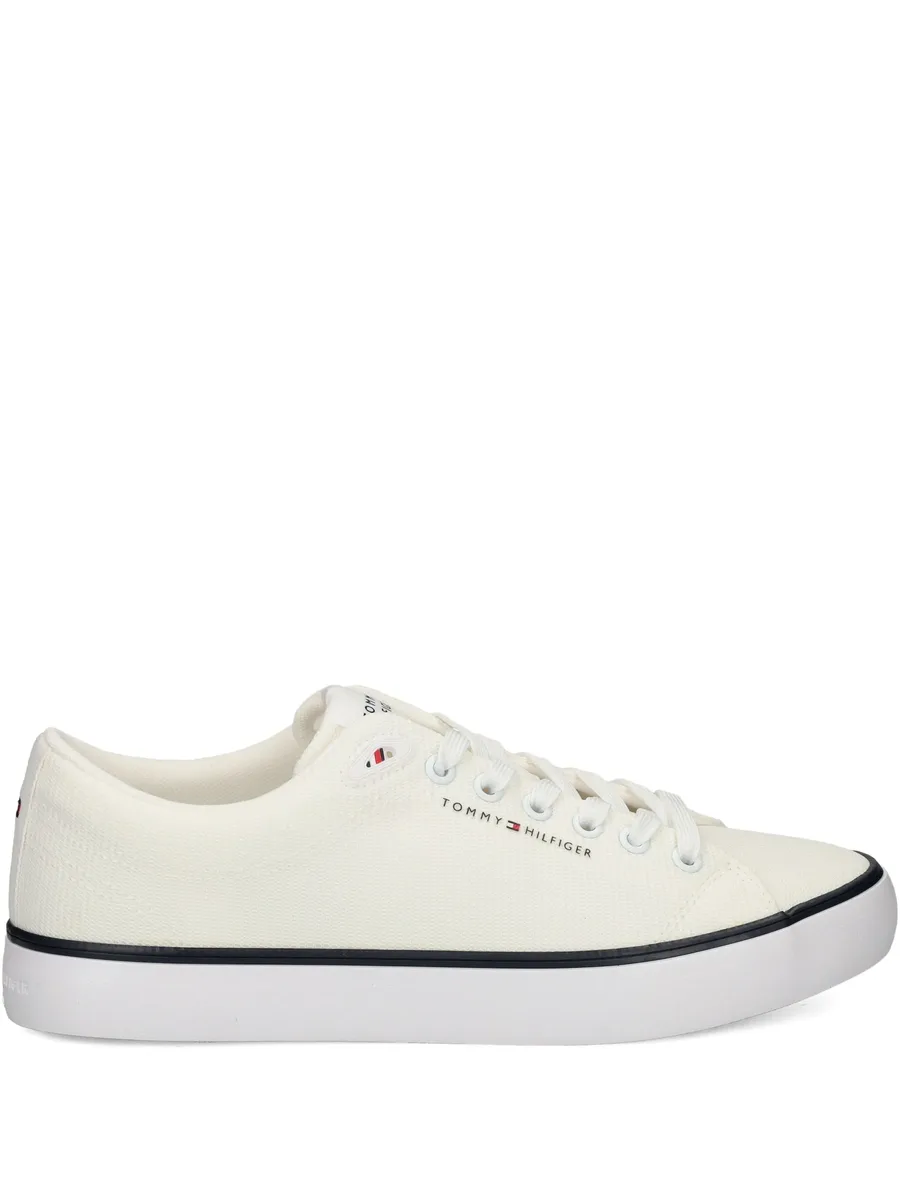 lace-up logo sneakers 1