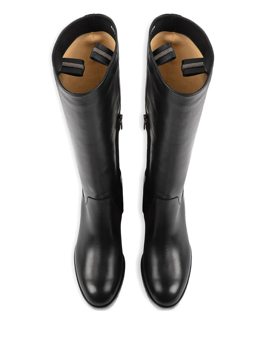 block-heel leather boots 5
