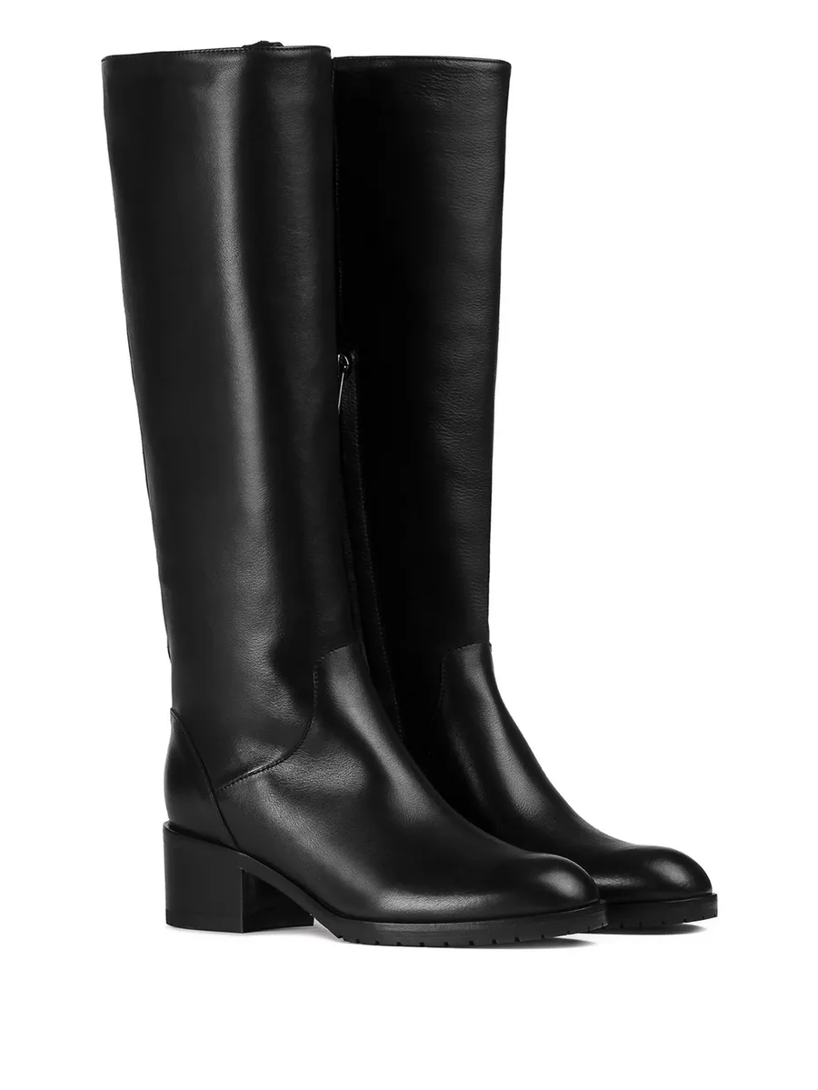 block-heel leather boots 4