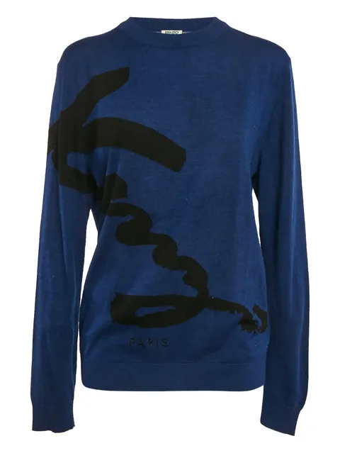 Intarsia knit sweater