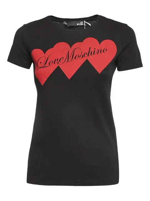 Heart-motif T-shirt