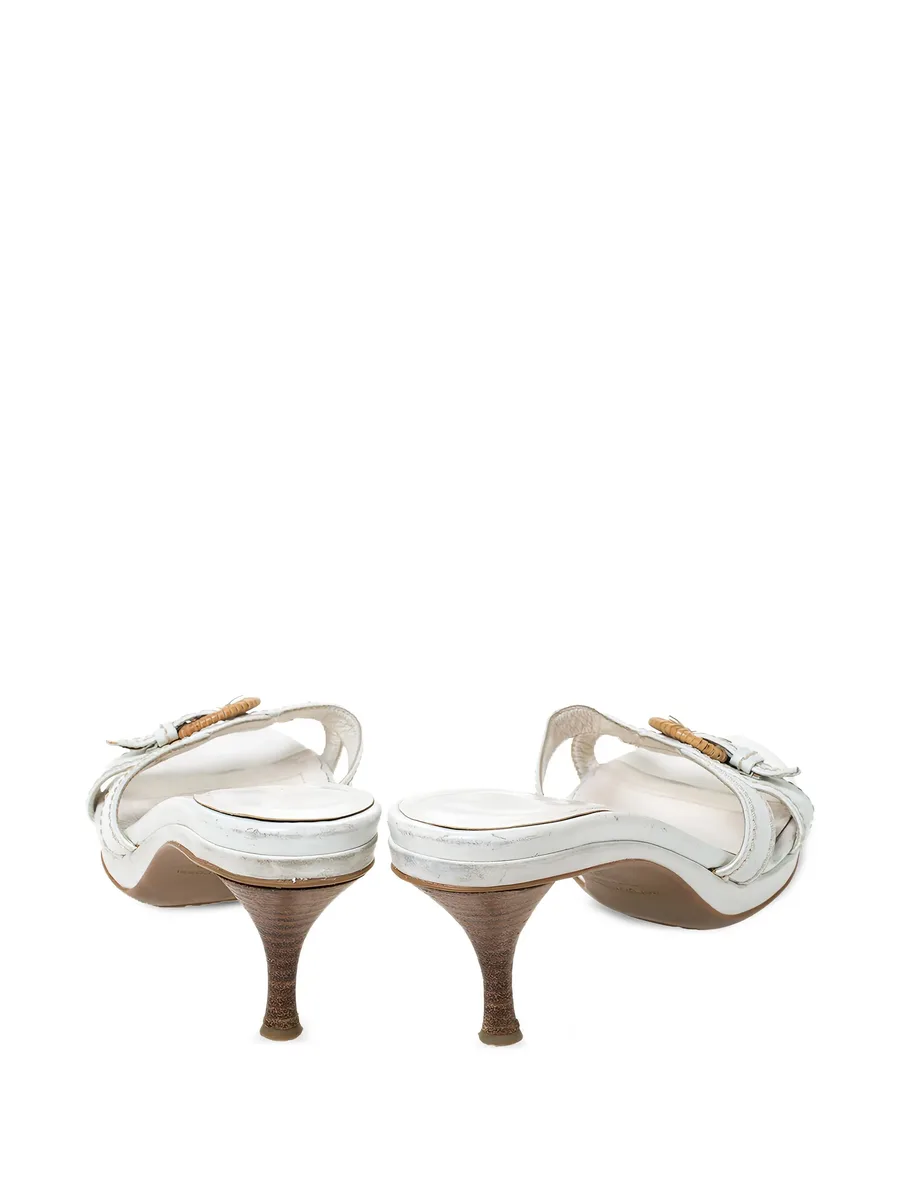 Pre-Owned 70mm leather heeled sandals 8