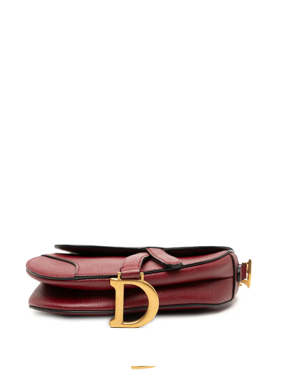 сумка-сэтчел Mini Grained Calfskin Saddle Bag (2019 год) 8