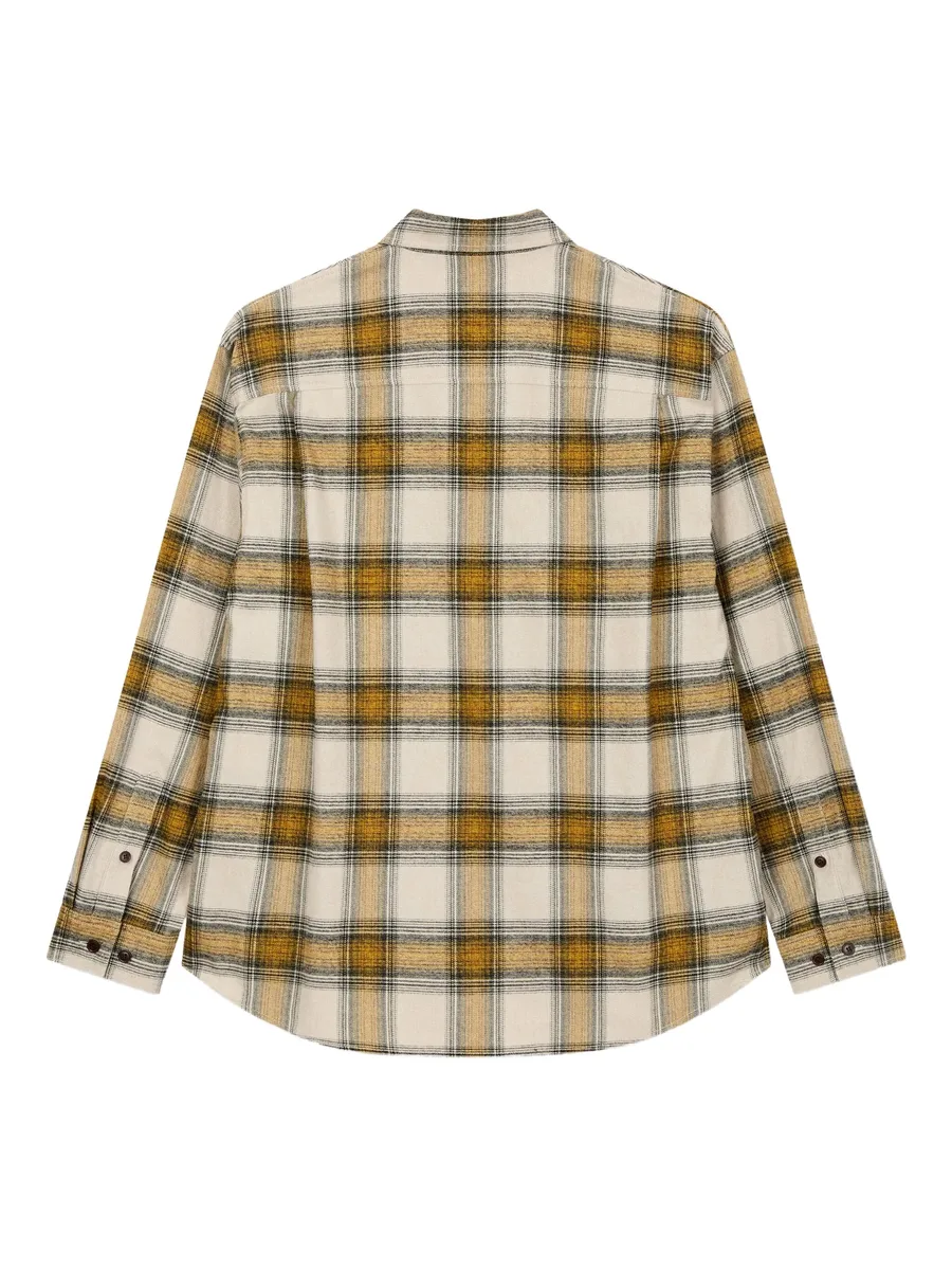 checked-pattern chest-pocket shirt 4