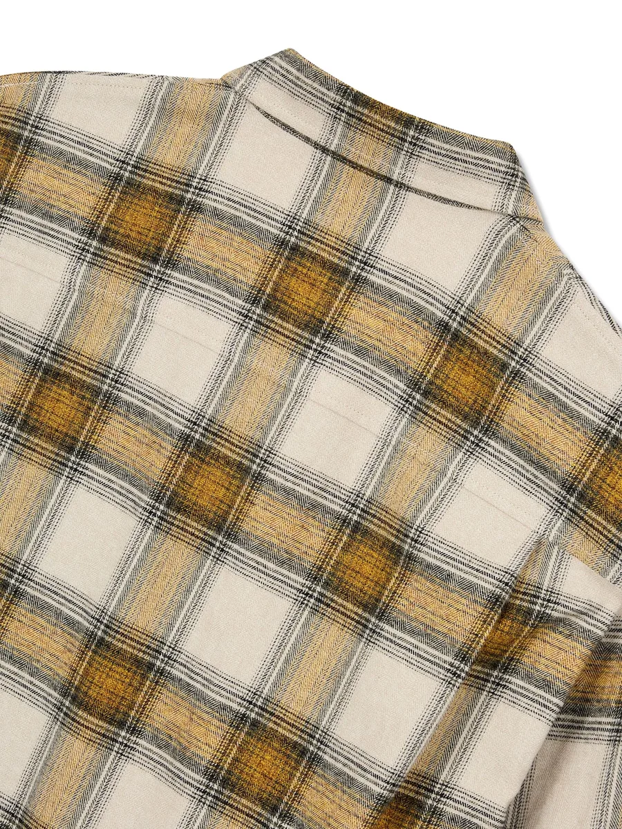 checked-pattern chest-pocket shirt 8