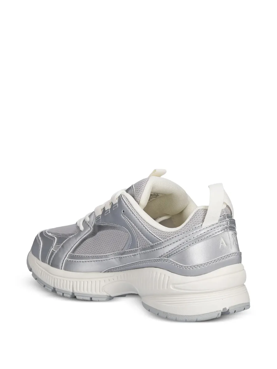 round-toe lace-up sneakers 6