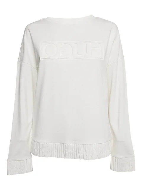 logo-embossed sweatshirt