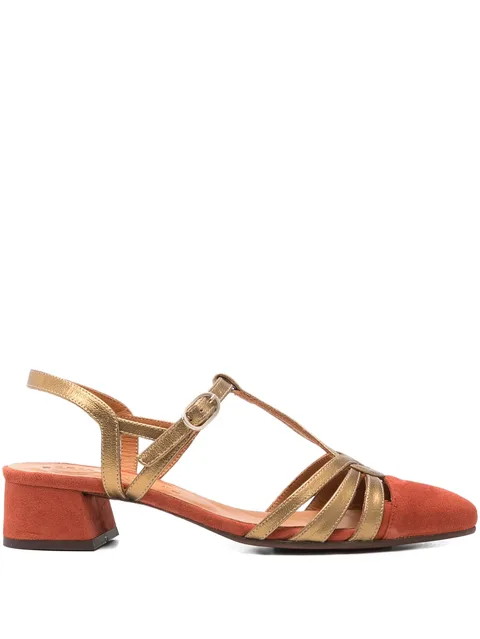 40mm T-bar heeled pumps