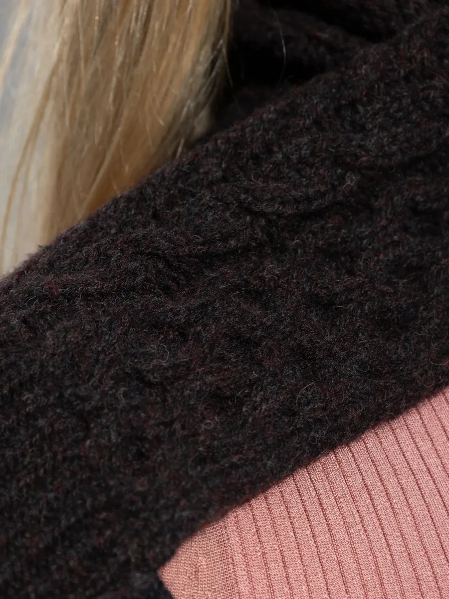 cable-knit turtleneck sweater 9