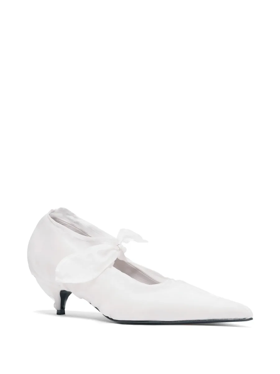 Slash organza pumps 4