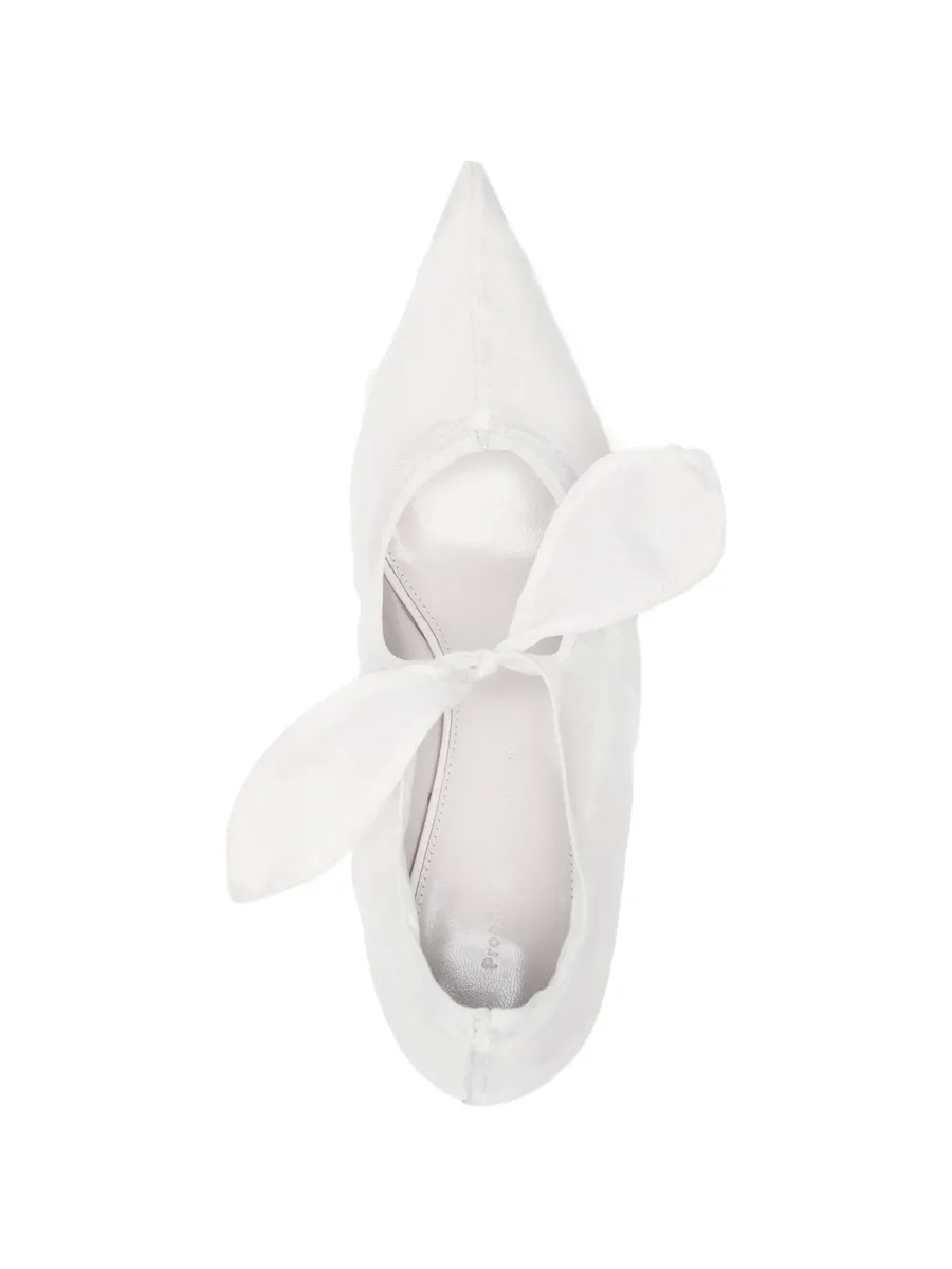 Slash organza pumps 6