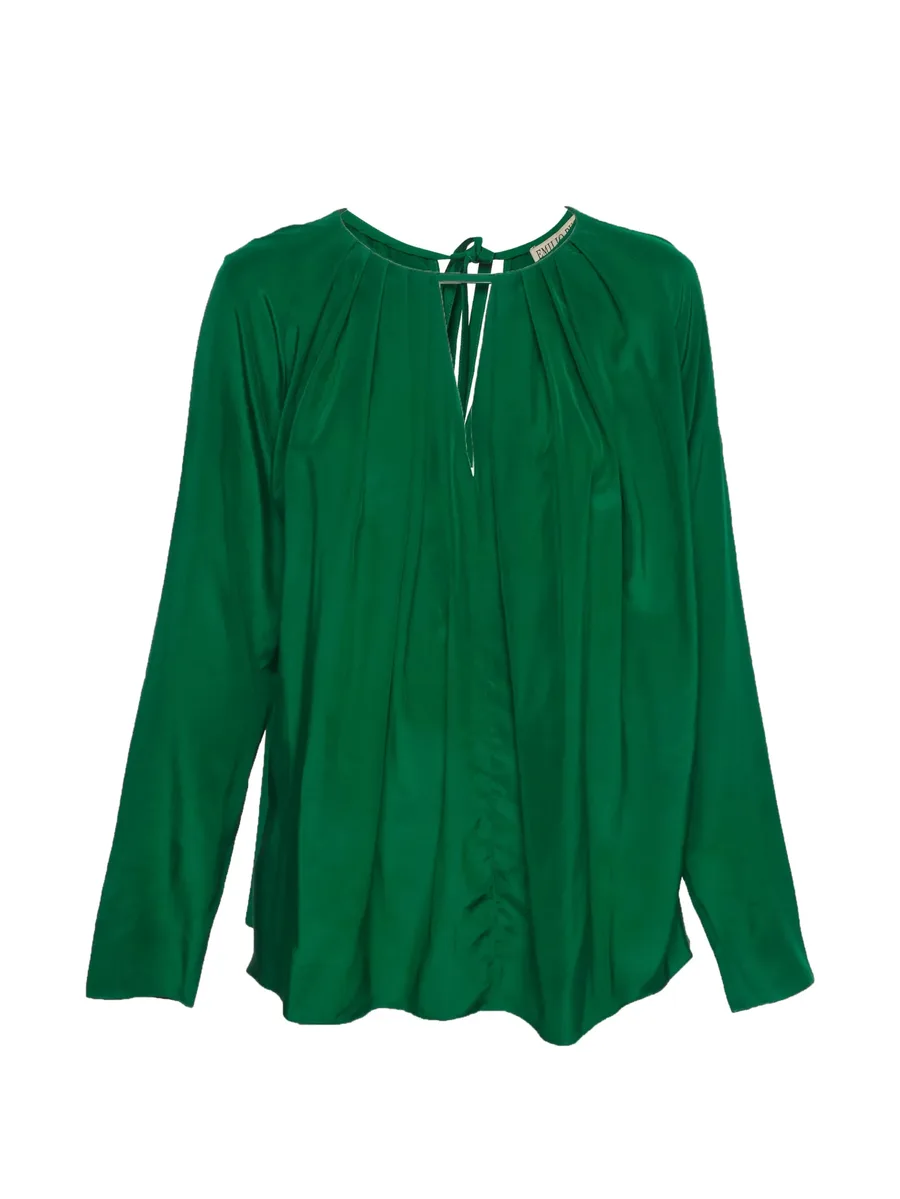 V-neck pleated top 2