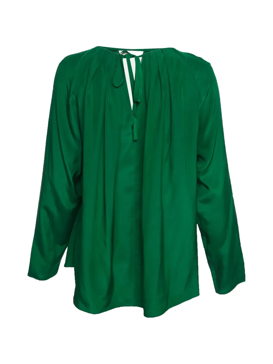 V-neck pleated top 4