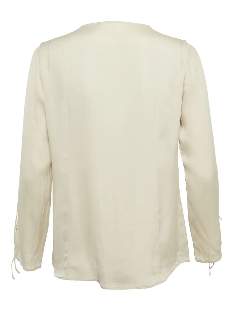 crepe button-down blouse 4
