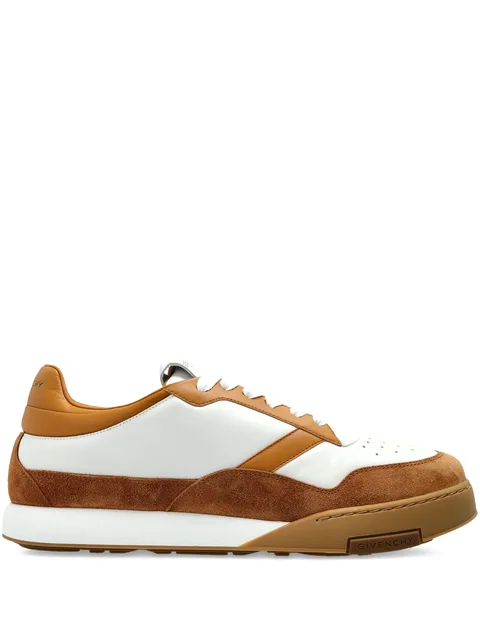 lace-up leather sneakers