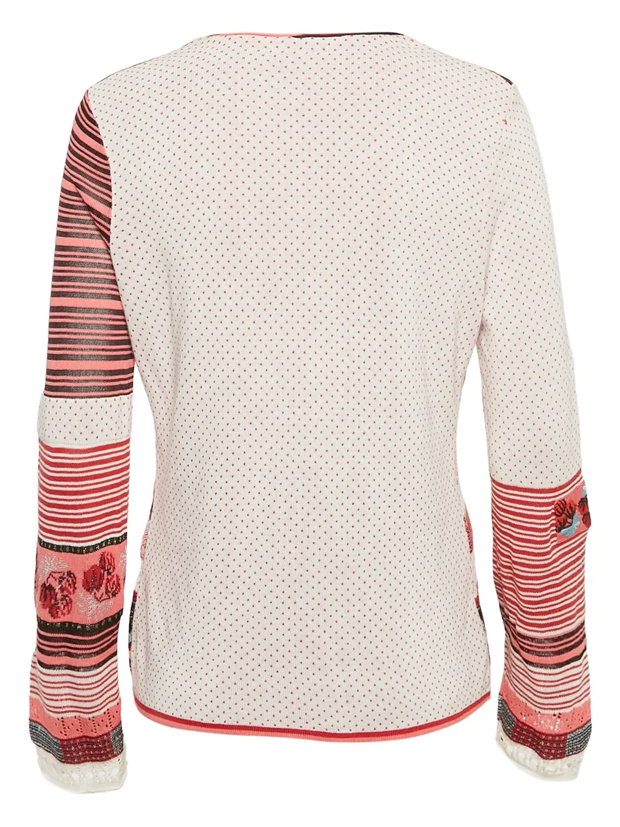 patterned button-up cardigan 4