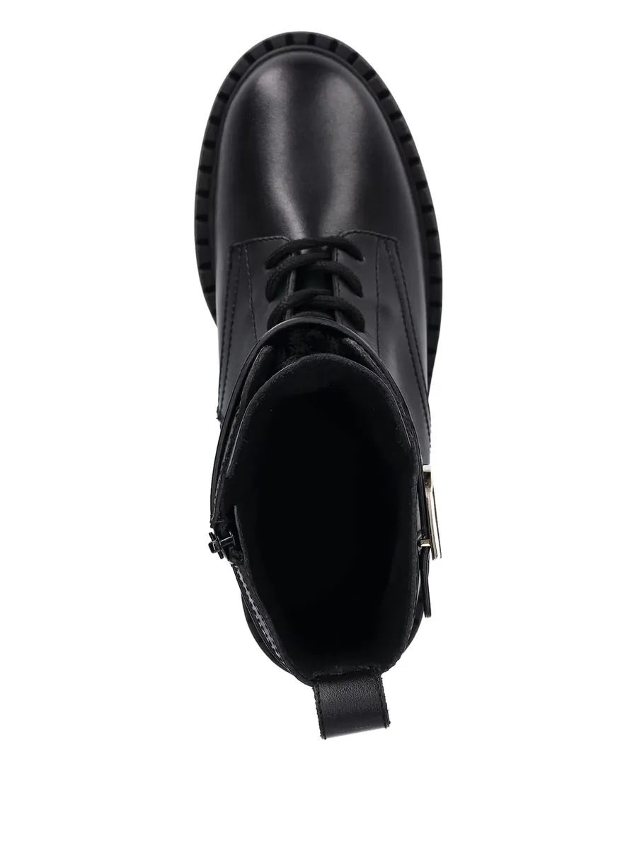 buckle-fastening lace-up boots 6