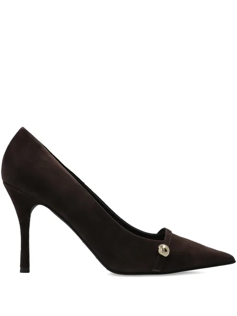 Sfera pointed-toe brown pumps