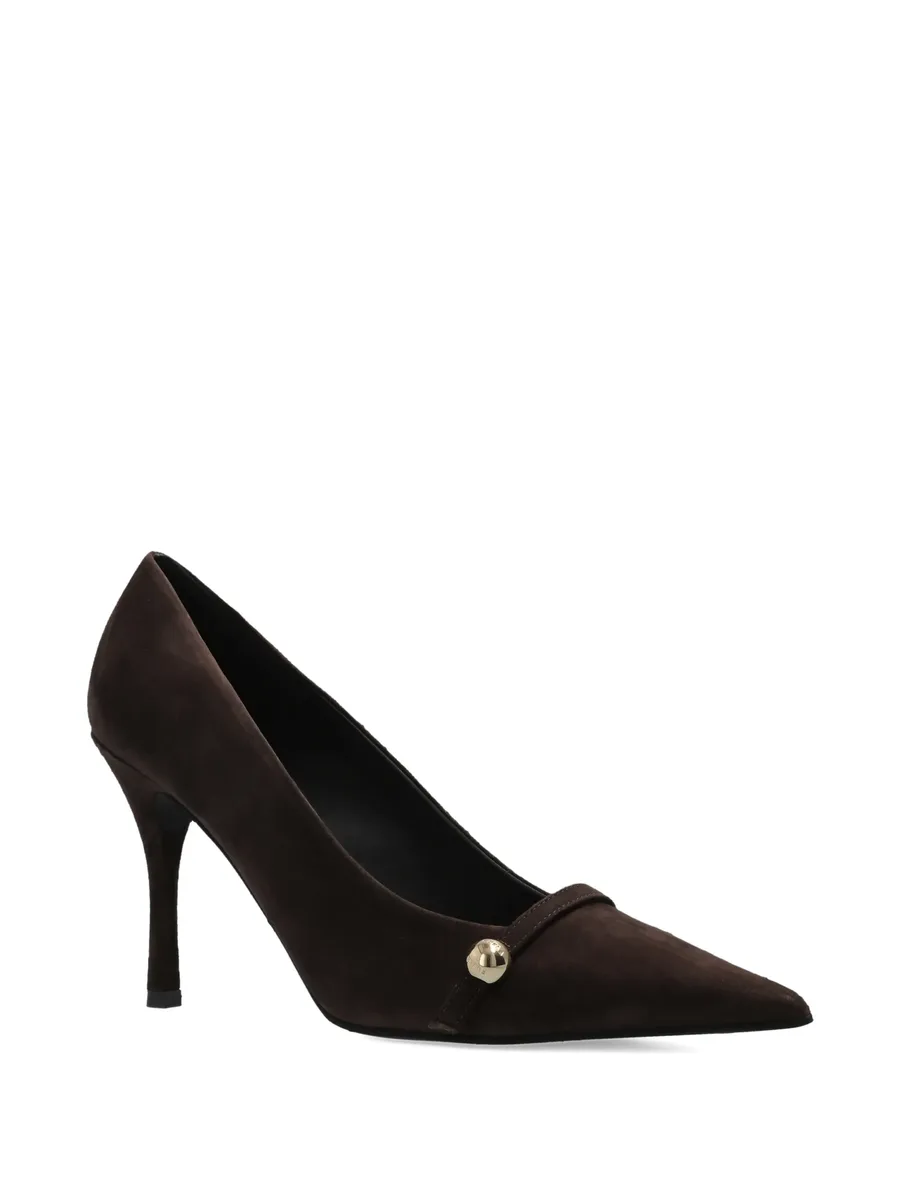 Sfera pointed-toe brown pumps 4