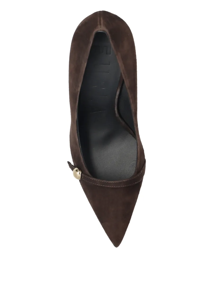 Sfera pointed-toe brown pumps 5
