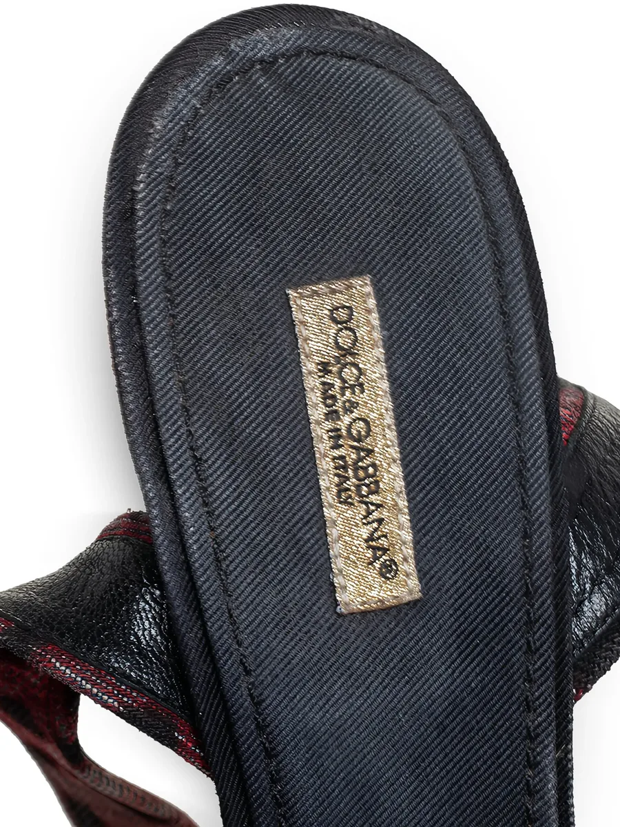 100mm leather sandals 10