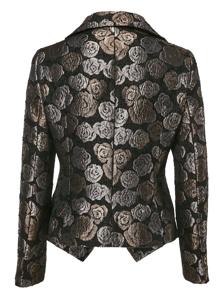 floral-jacquard blazer 4