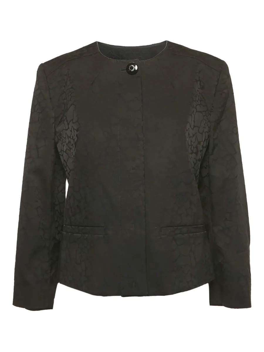 jacquard-pattern tailored jacket 2