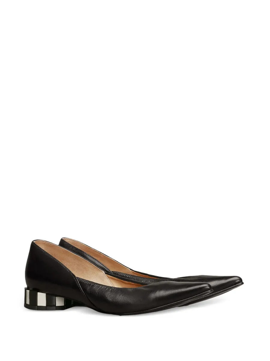 pointed-toe leather pumps 4
