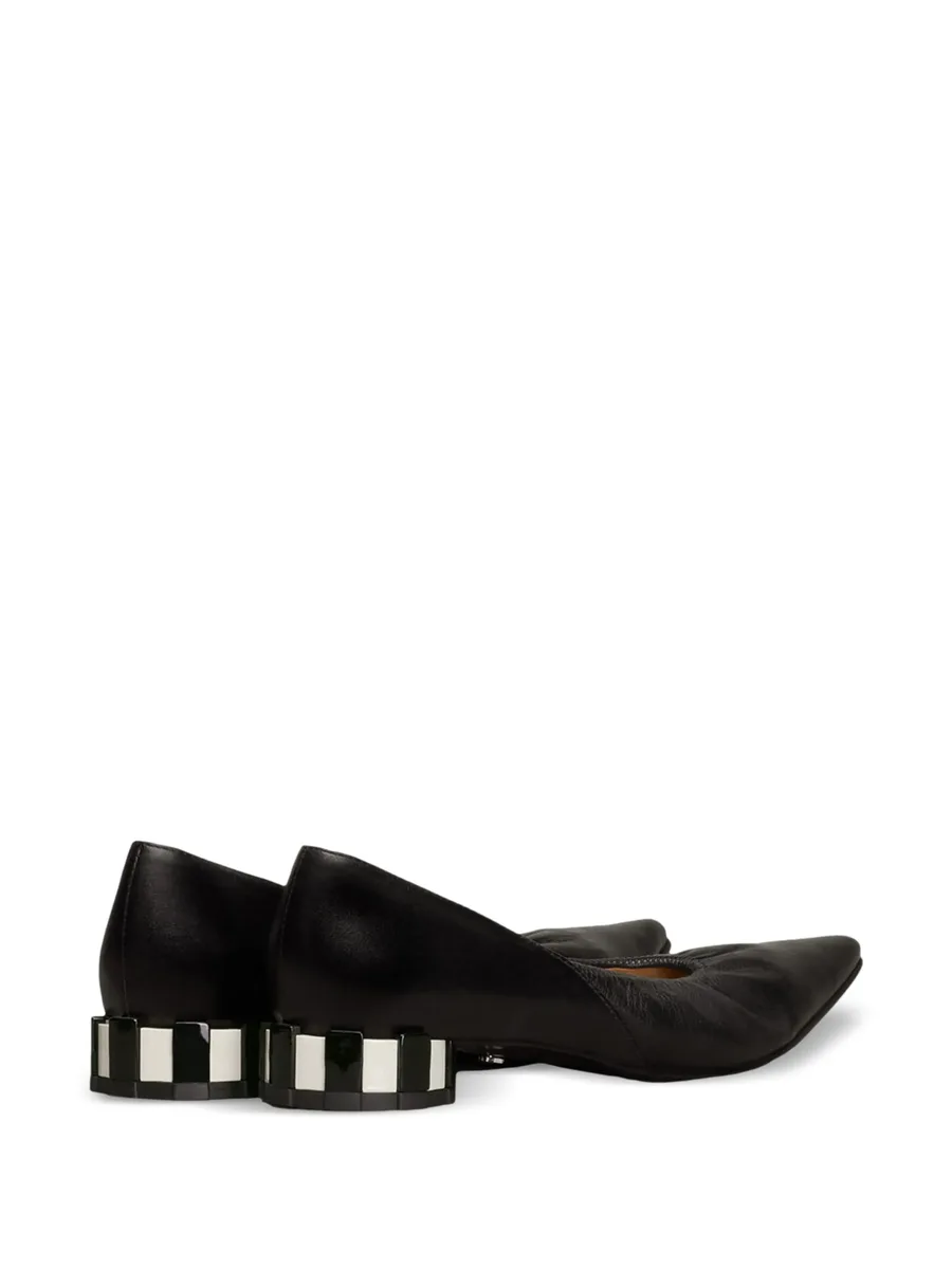 pointed-toe leather pumps 6