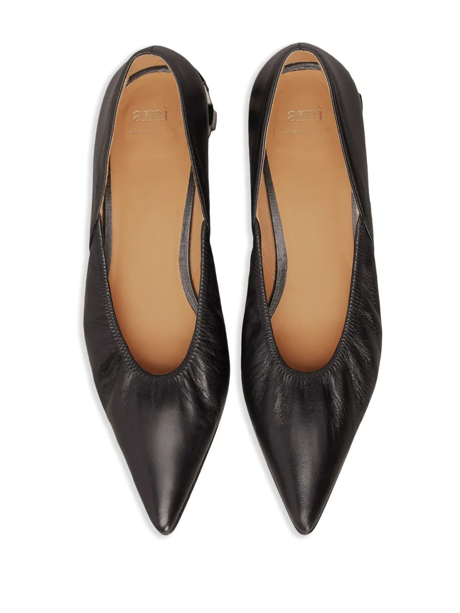 pointed-toe leather pumps 7