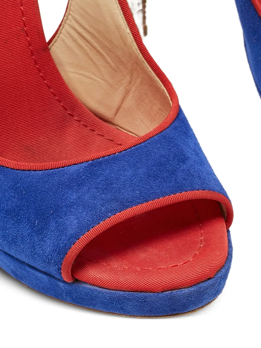 buckle suede sandals 10