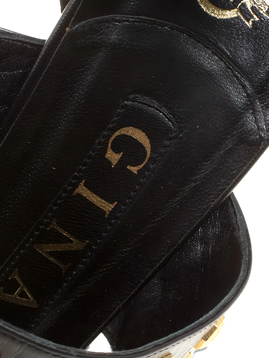 босоножки pre-owned на платформе с заклепками 6