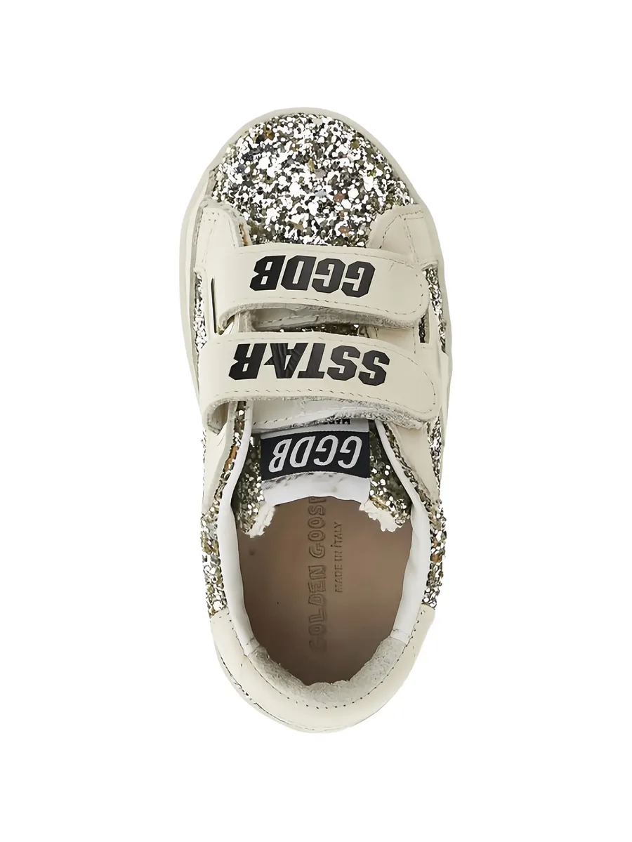 Old School glittered touch-strap sneakers 2