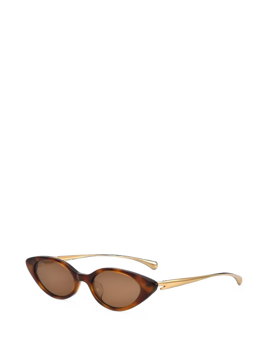Slash tortoiseshell-effect cat-eye frame sunglasses 2