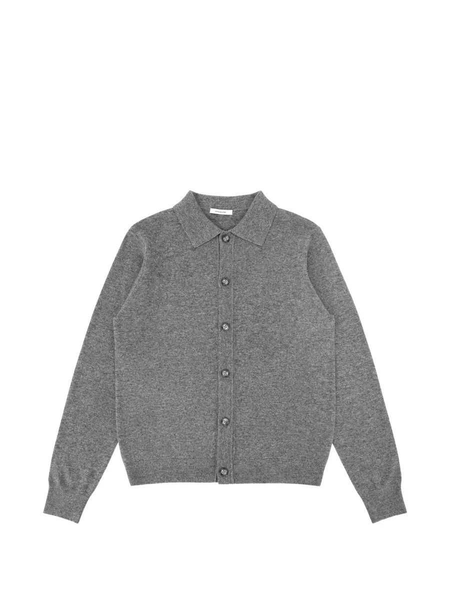 button-up polo-collar cardigan 1