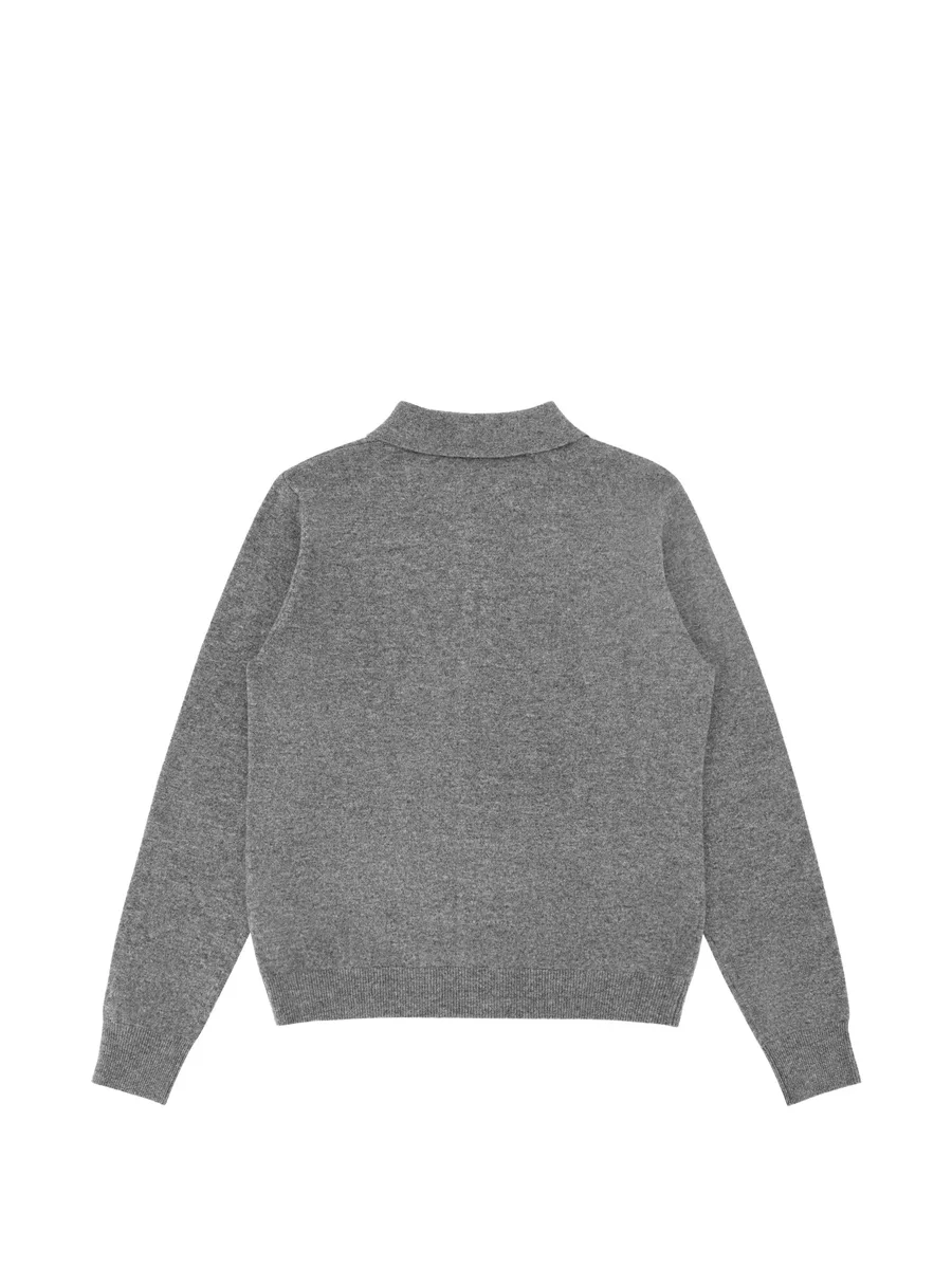 button-up polo-collar cardigan 2