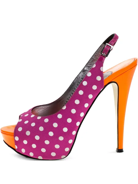 Pre-Owned 130mm leather heeled sandals