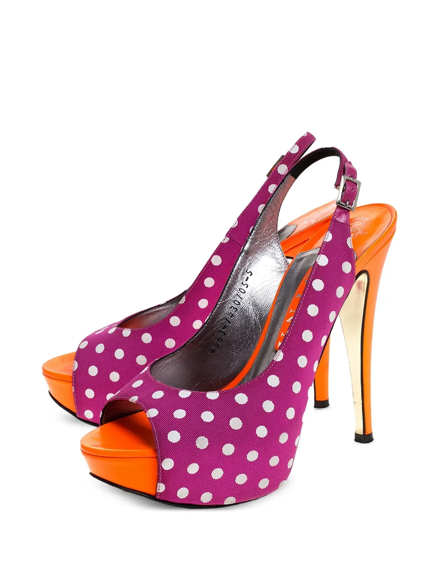 Pre-Owned 130mm leather heeled sandals 3