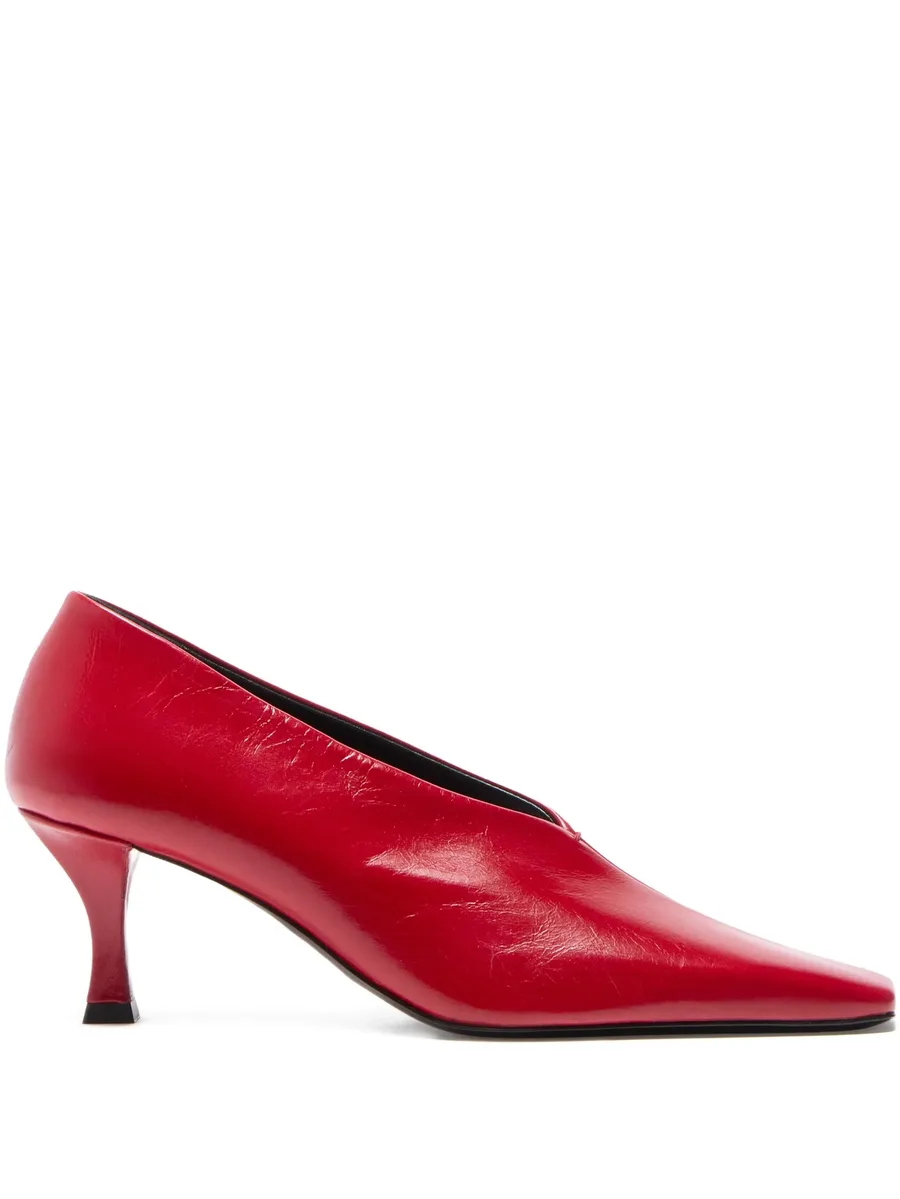 Trap square-toe pumps 2