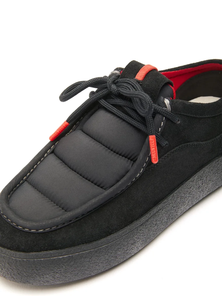 Mtrack Wallaby panelled suede sneakers 4