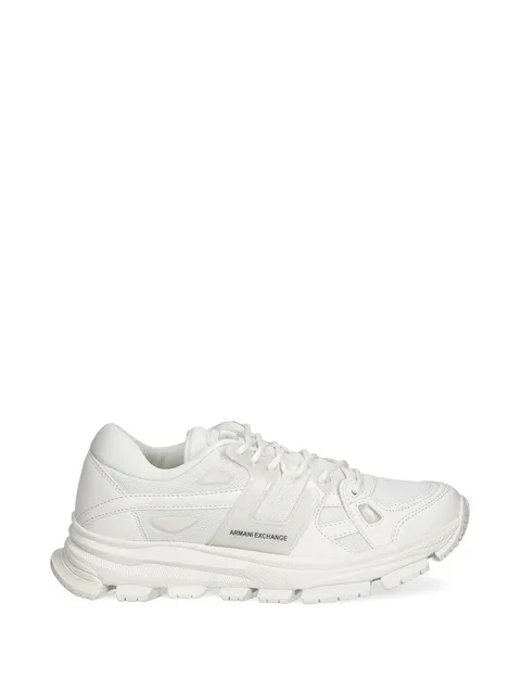 round-toe lace-up sneakers