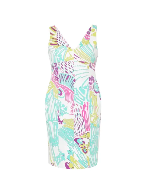 printed mini dress