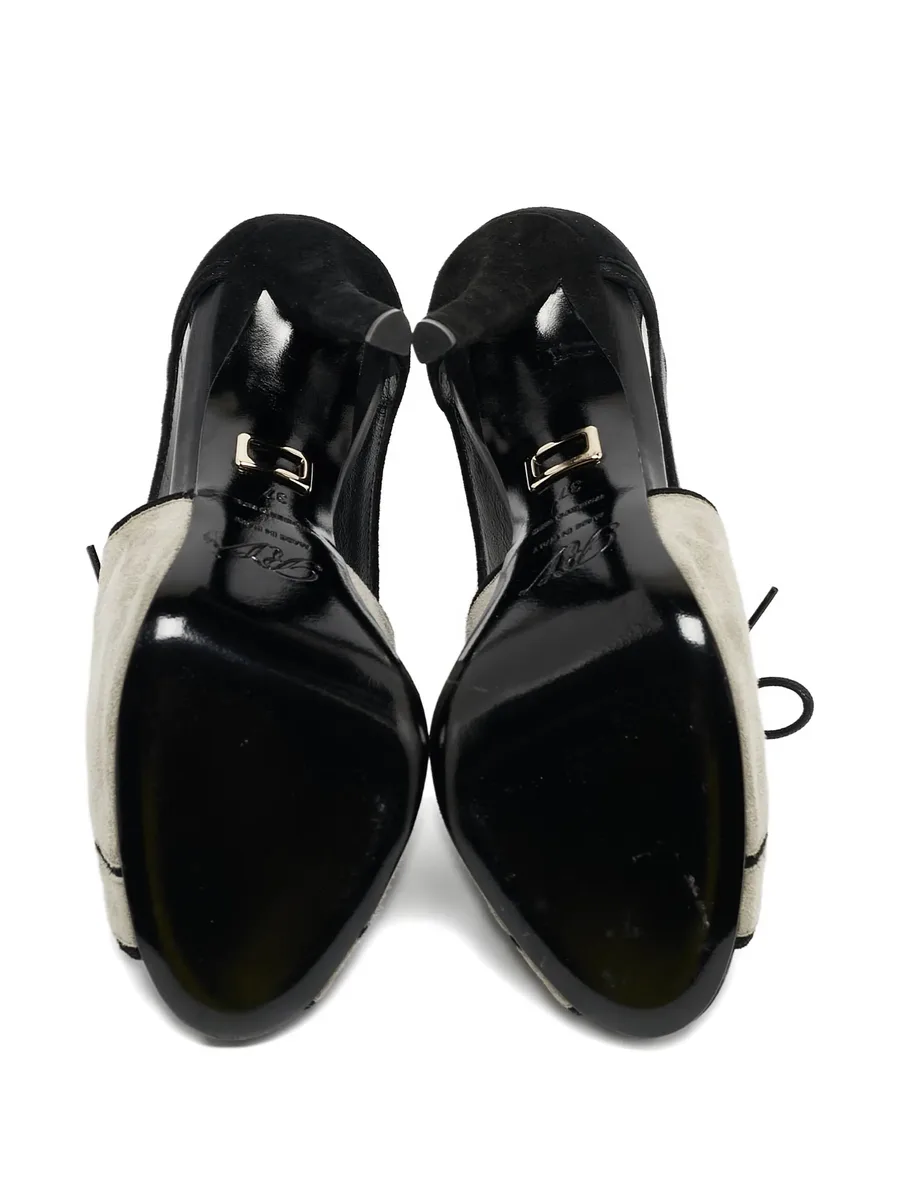 panelled lace-up boots 5