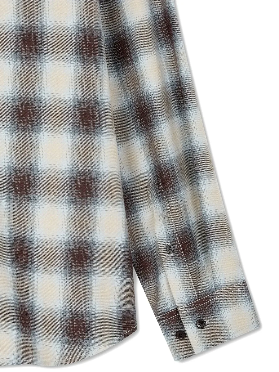 check-pattern shirt 7