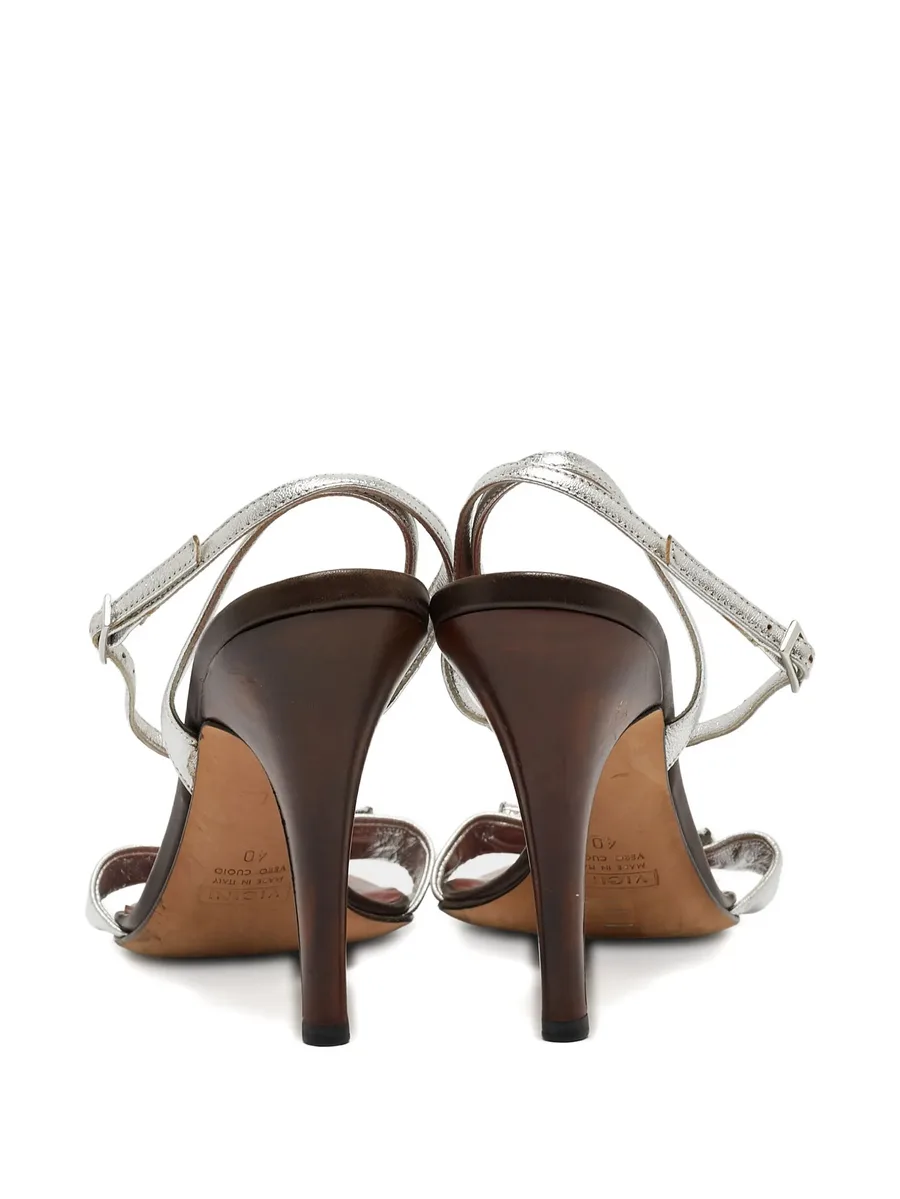 pre-owned crystal-embellished sandals 5