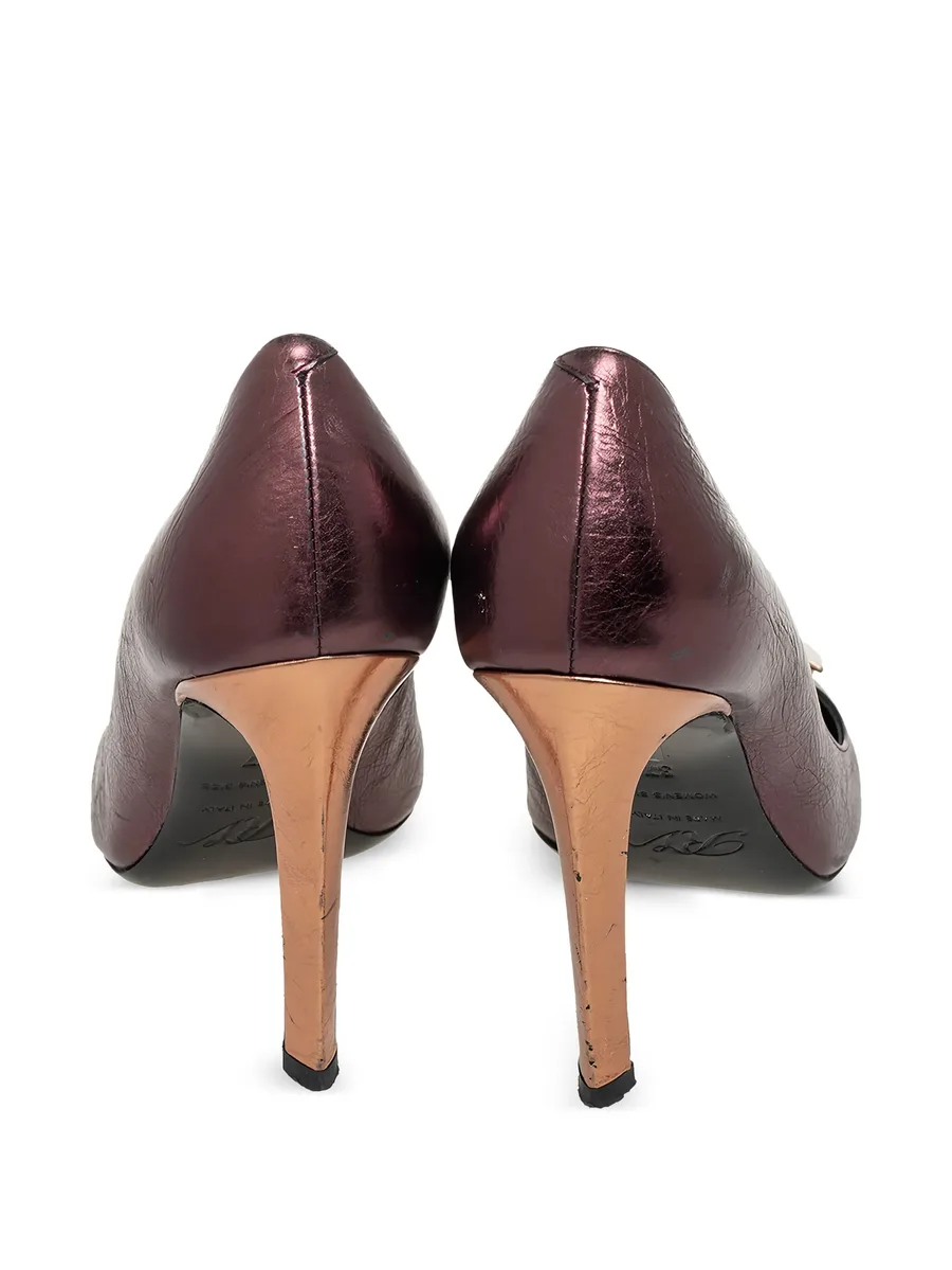 pre-owned 100mm Ecusson pumps 5